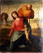 Domenico di Pace Beccafumi The Flight into Egypt oil